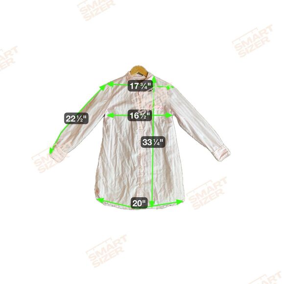 Victoria’s Secret Pink Stripe Pajama Sleep Shirt Small Coquette Loungewear - Picture 12 of 13